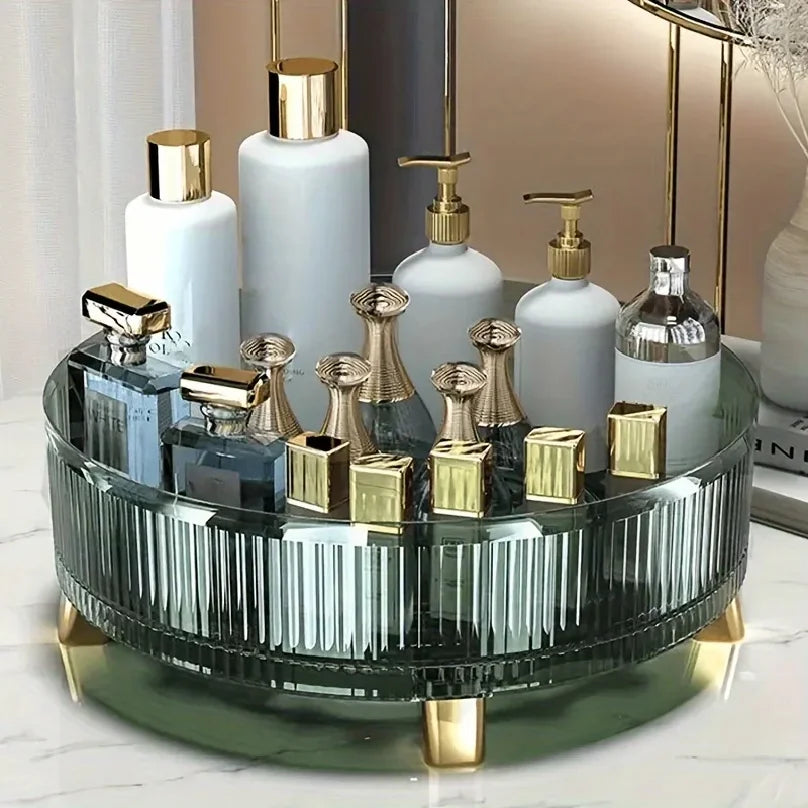 1PCS Makeup Organizer, 360 Rotating Makeup Organizer, Make up Organizers and Storage, Large-Capacity round Perfume Organizer,