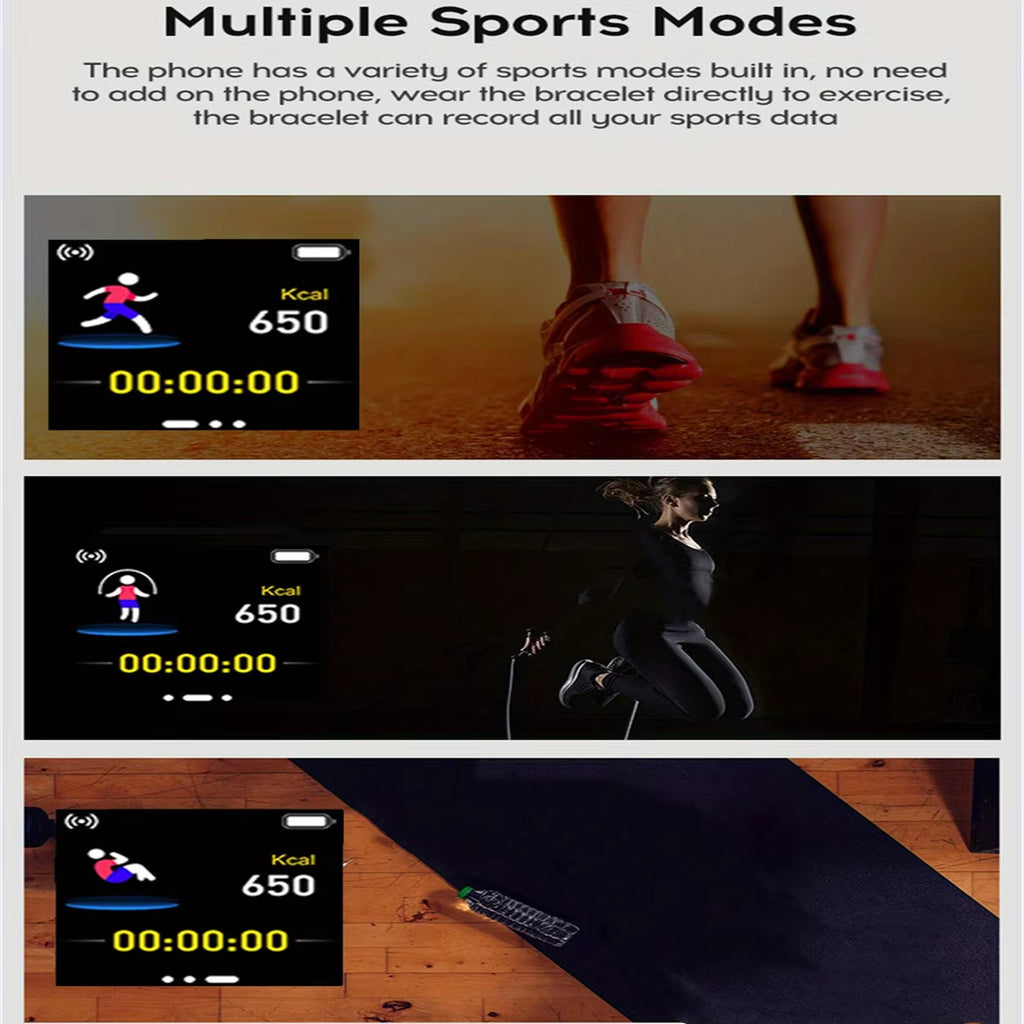 Smart Watch for Women Men Wristwatch Bluetooth Connected Phone Player Music Fitness Sport Bracelet Sleep Monitor Digital Watches